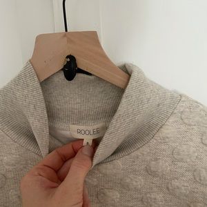 Roolee sweatshirt 3/4 sleeve polka dot top